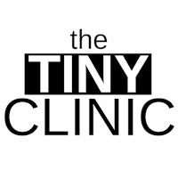 the tiny clinic logo on a white background